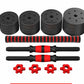 Adjustable And Removable Rubber-coated Cement For Household Fitness Dumbbells